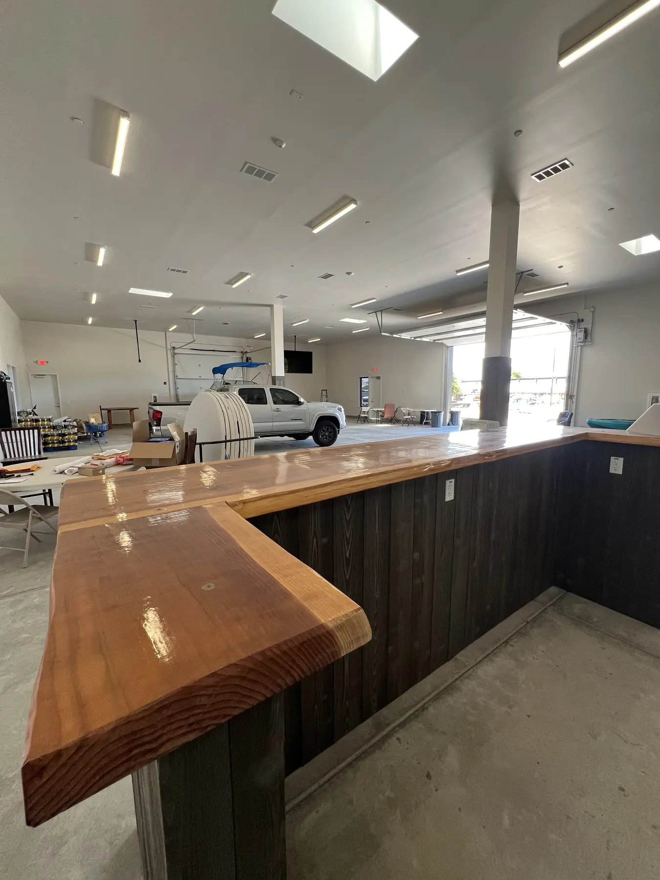 Reception and work area inside the House of Detailing studio