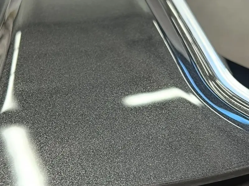 Wheel face after correction