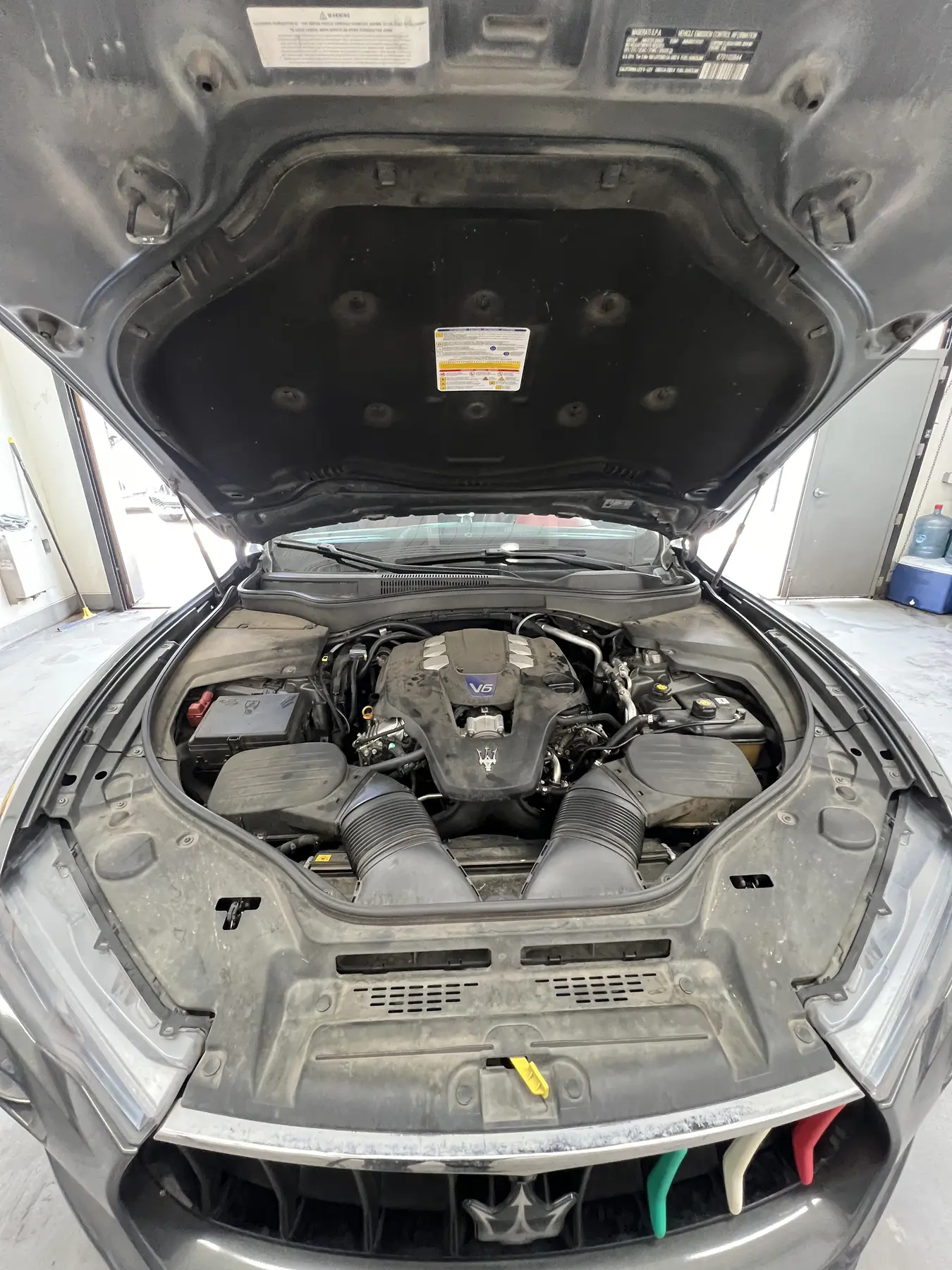 Engine bay before detailing