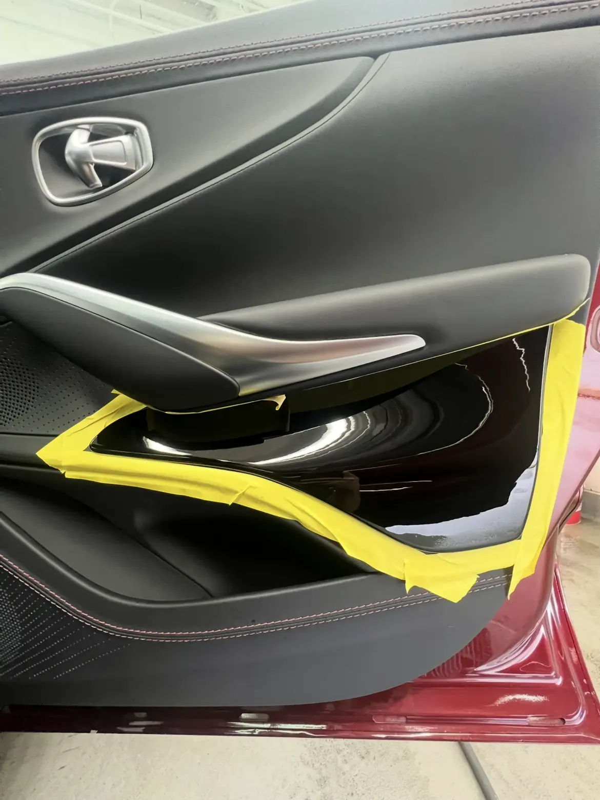 Interior door trim after restoration