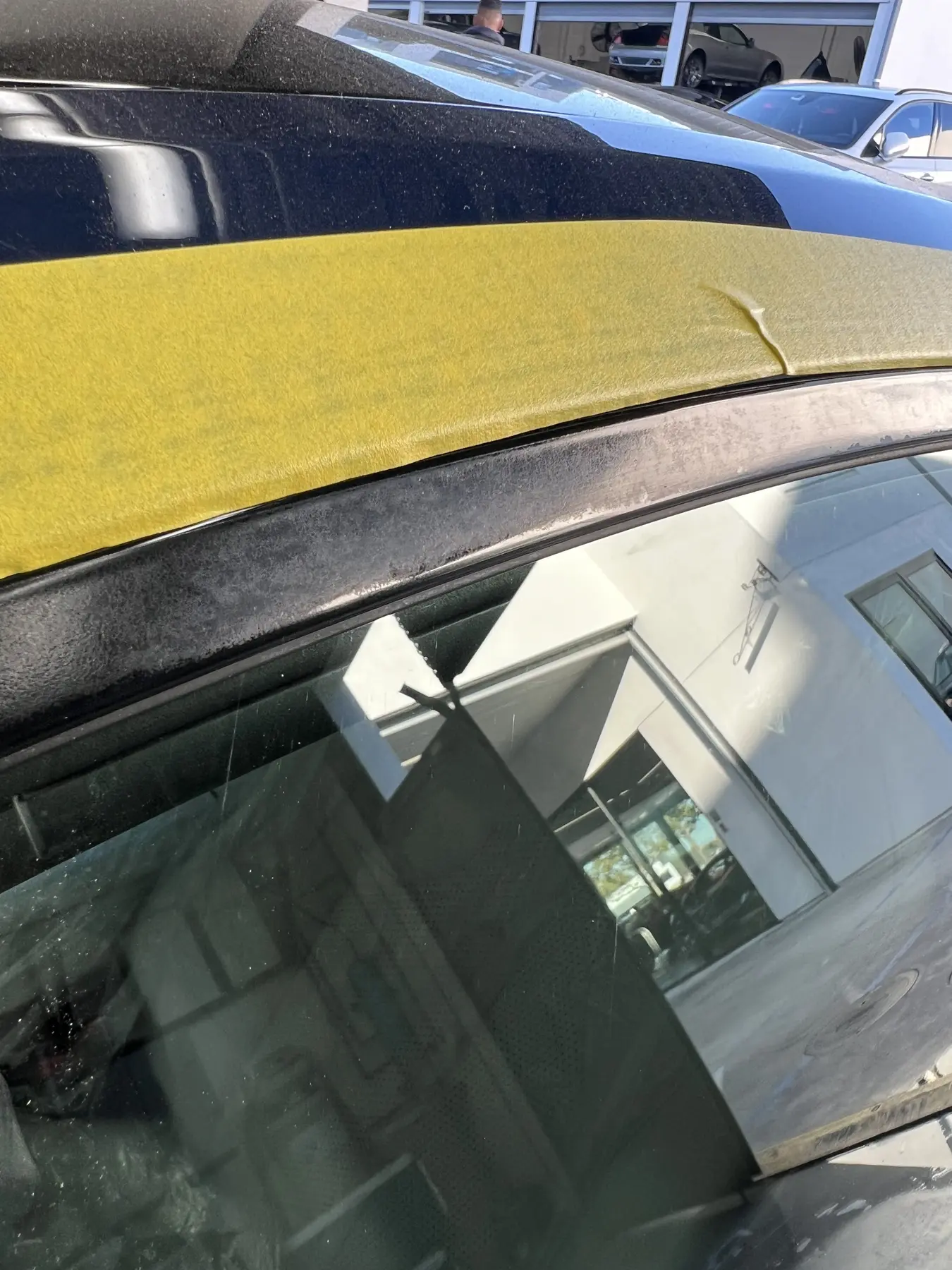 Exterior trim before restoration