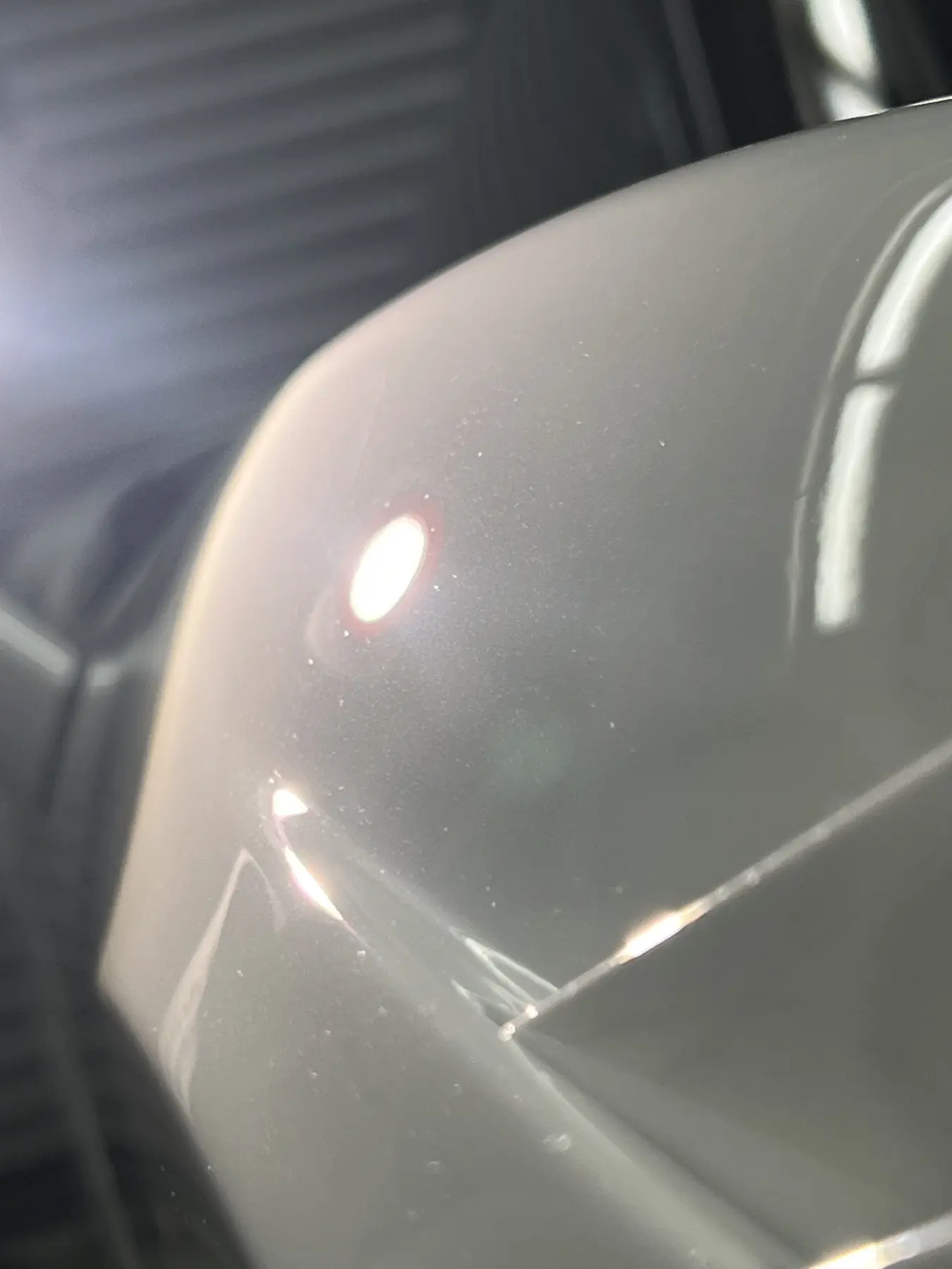White paint after correction